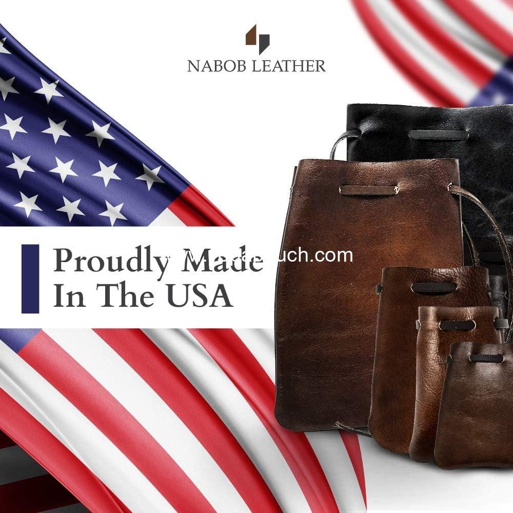 Wholesale Leather Drawstring Pouch Coin Bag Medicine Tobacco Pouch Medieval Reenactment Size 5.75