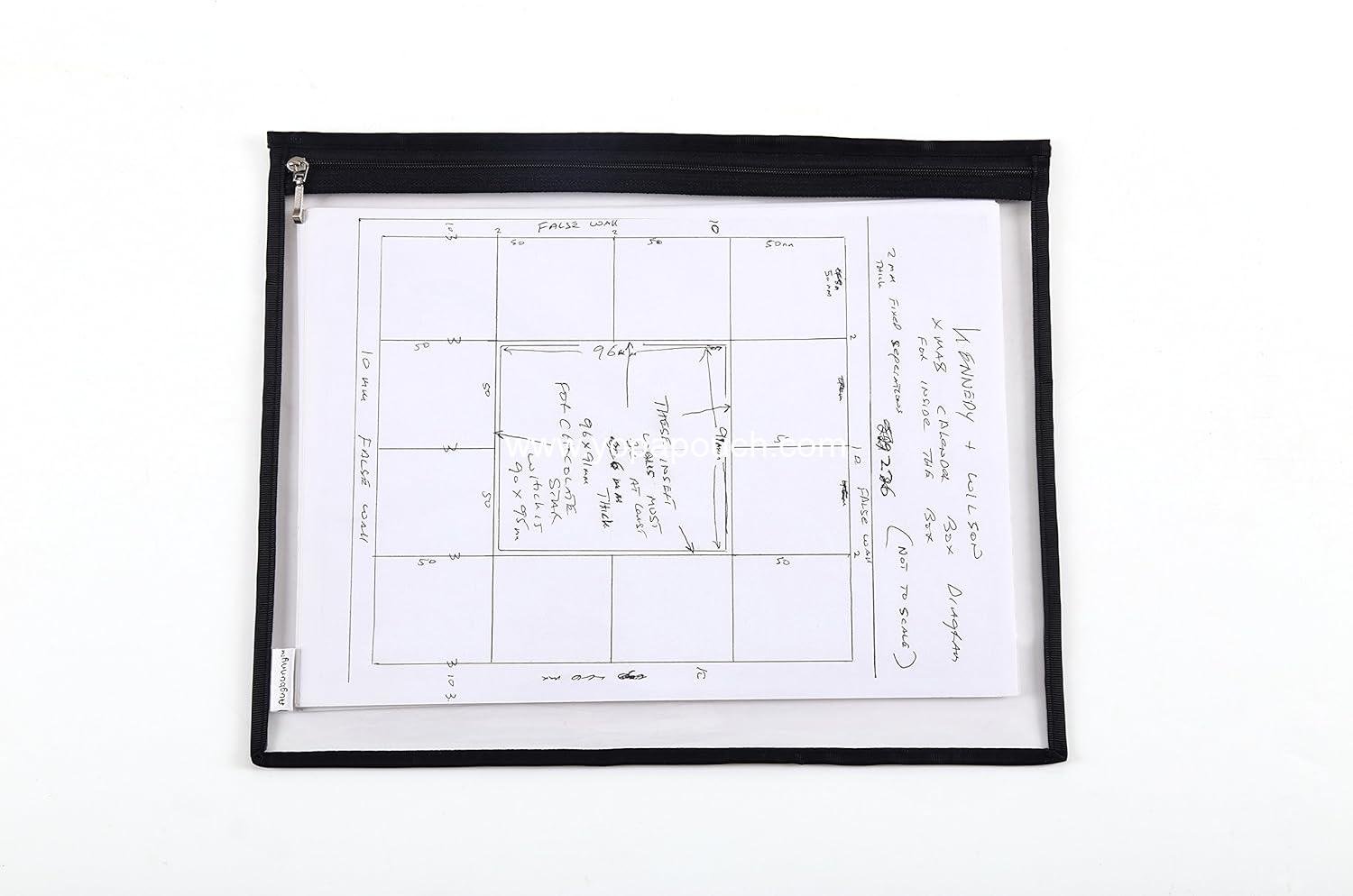 Wholesale Multi-purpose Water Resistant Clear PVC Organizer Bag Pouch with Zipper Closure, 6-pack - Supplier