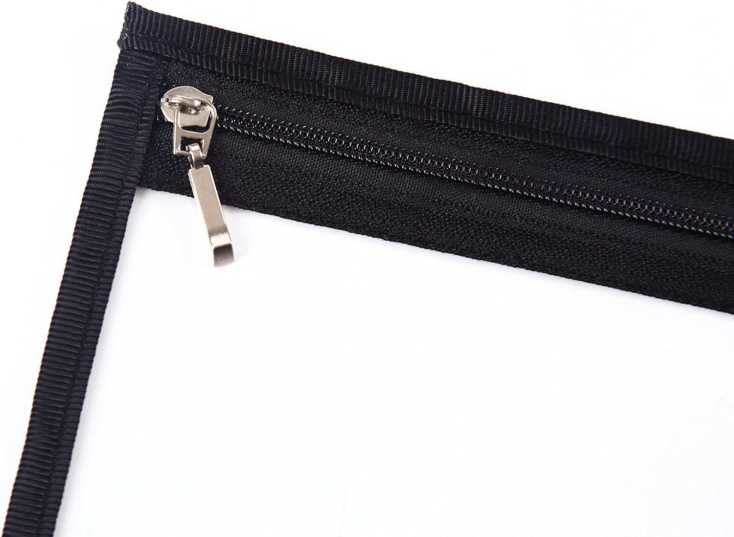 Wholesale Multi-purpose Water Resistant Clear PVC Organizer Bag Pouch with Zipper Closure, 6-pack - Supplier