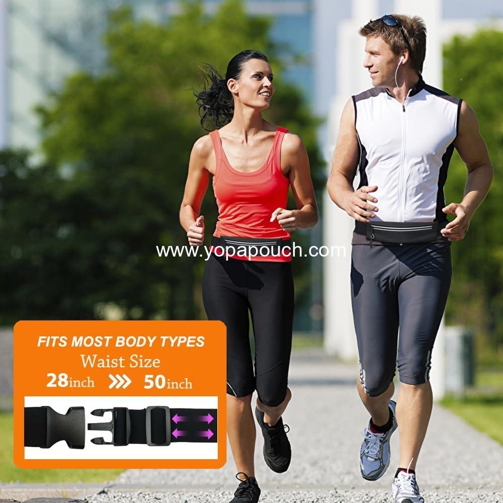 Wholesale Slim Running Belt Fanny Pack for Men and Women, Phone Holder Waist Pack for Workouts, Money Belt and Running Gear Accessories [Fits ALL Phones] Supplier