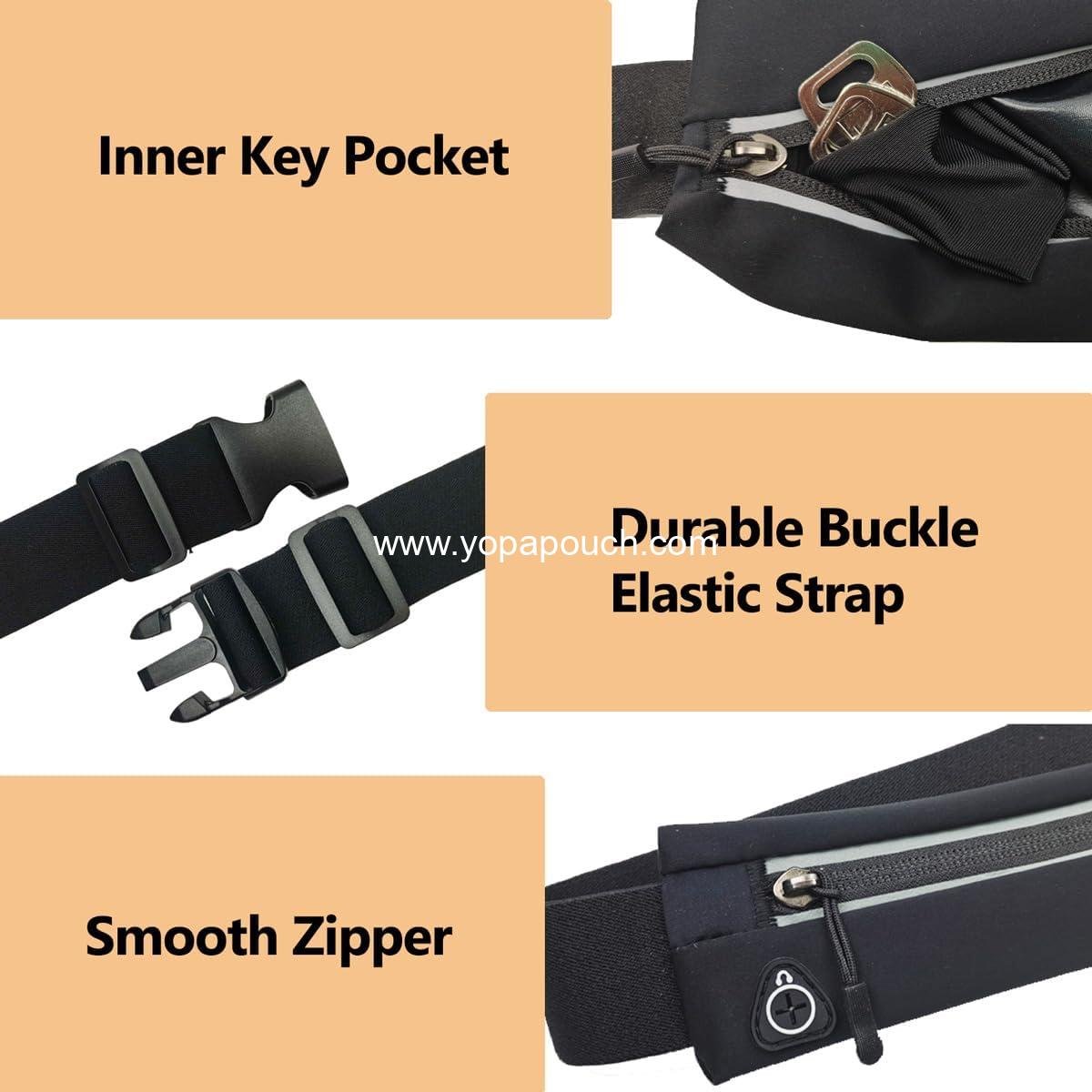 Wholesale Slim Running Belt Fanny Pack for Men and Women, Phone Holder Waist Pack for Workouts, Money Belt and Running Gear Accessories [Fits ALL Phones] Supplier