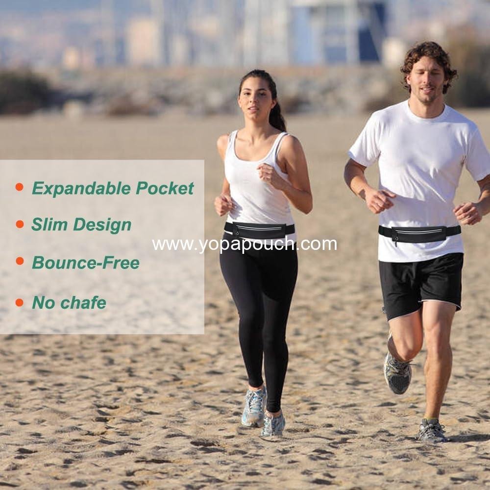 Wholesale Slim Running Belt Fanny Pack for Men and Women, Phone Holder Waist Pack for Workouts, Money Belt and Running Gear Accessories [Fits ALL Phones] Supplier