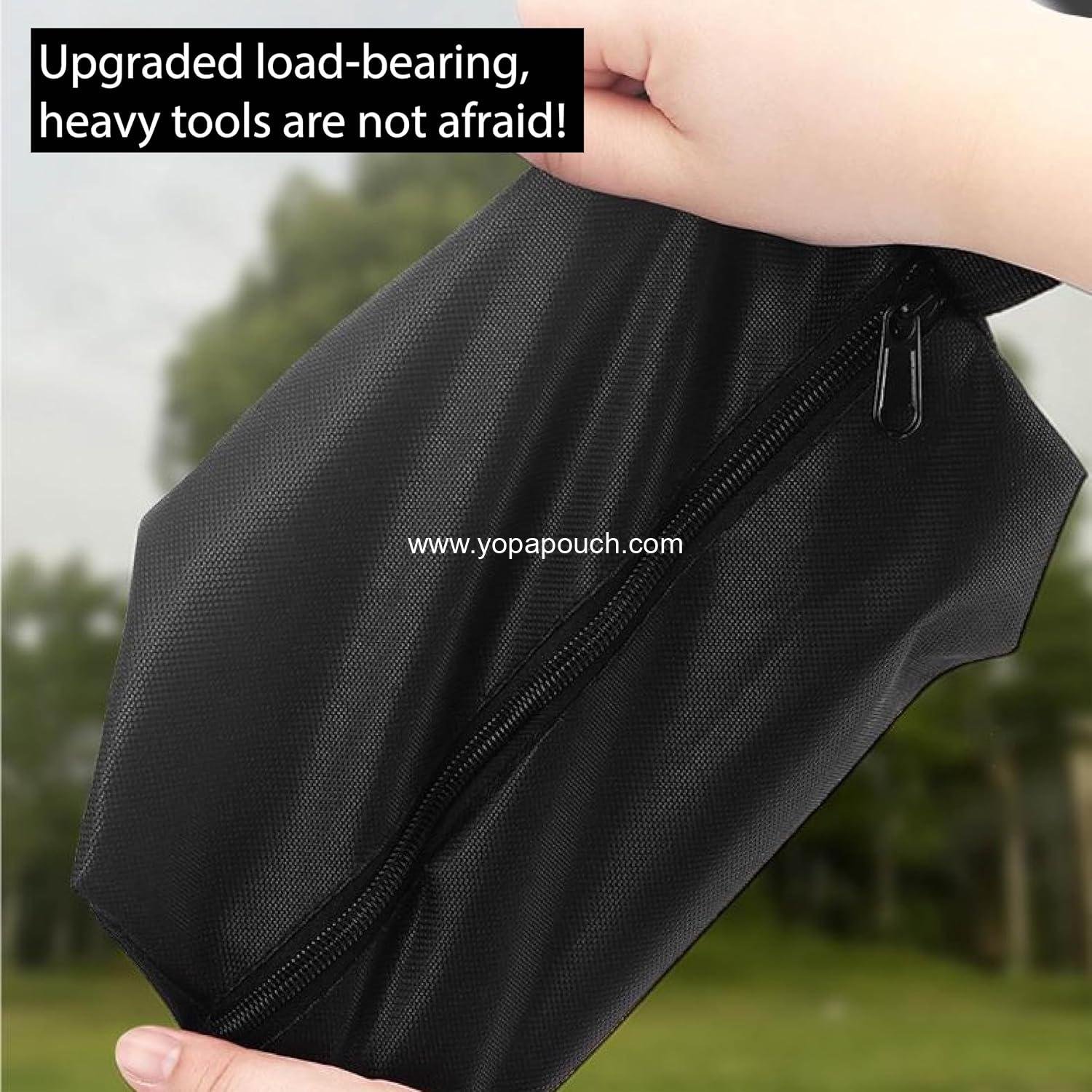 Wholesale Multi-Purpose Canvas Tool Pouch Set - 2 Small Zipper Tool Bags for Organizing Various Electrician Tools - Supplier