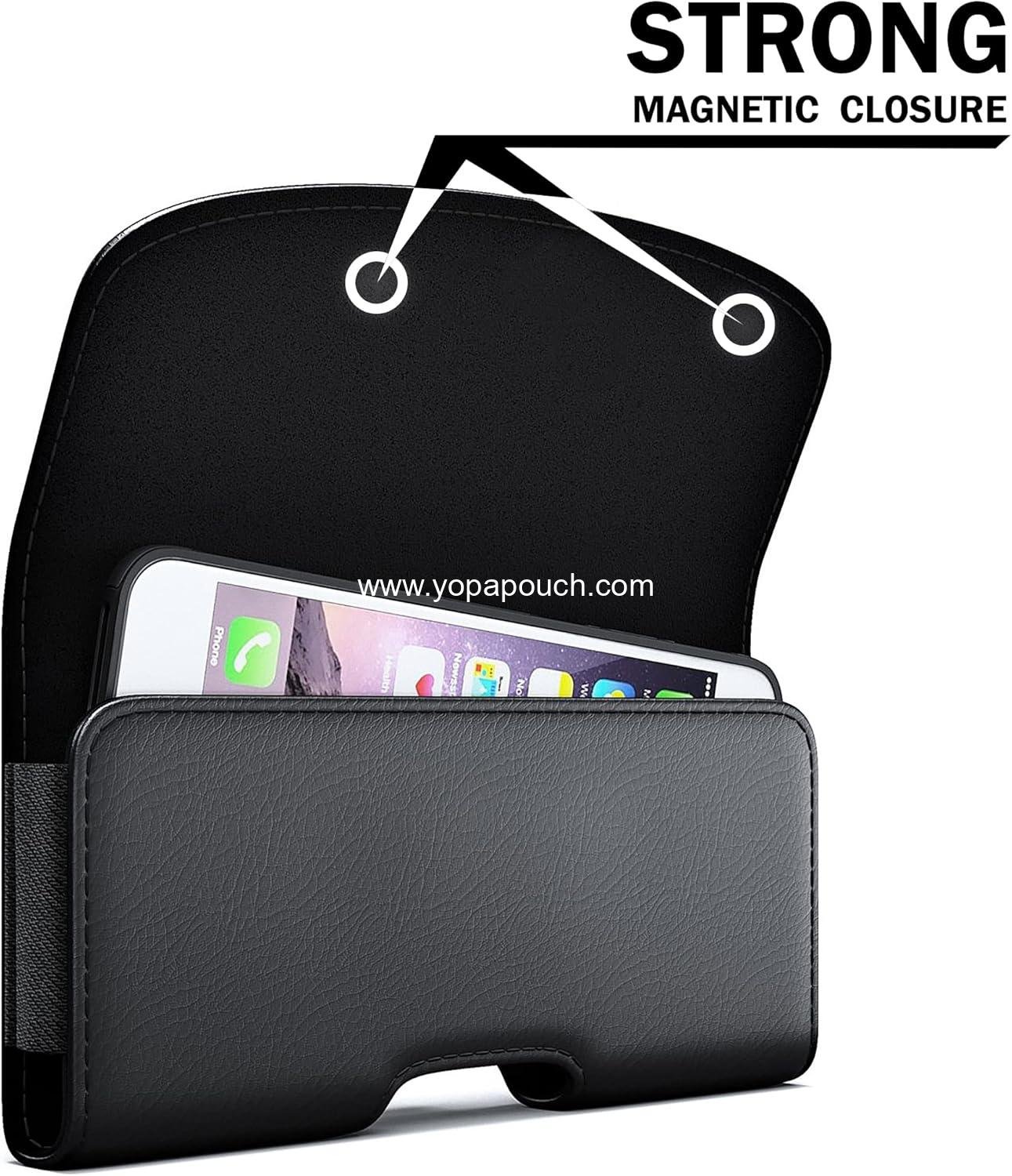 Wholesale Phone Holster Case for iPhone 16/15/14/13/12 Plus & Pro Max, 11 Pro Max, Xs Max, 7/8 Plus with Belt Clip, Large Black Cell Phone Holder - Supplier