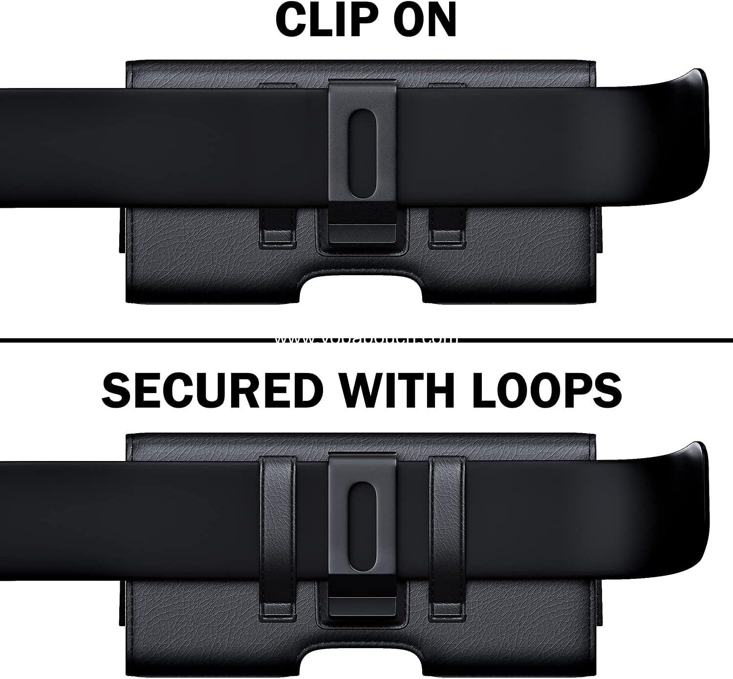 Wholesale Phone Holster Case for iPhone 16/15/14/13/12 Plus & Pro Max, 11 Pro Max, Xs Max, 7/8 Plus with Belt Clip, Large Black Cell Phone Holder - Supplier