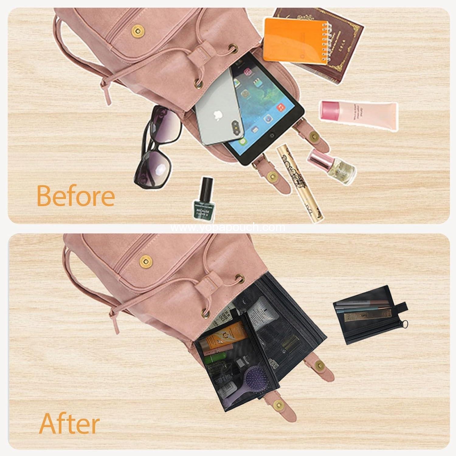 Wholesale 3 Pcs Mesh Zipper Pouch Makeup Bags Set Portable Cosmetic Bag Travel Toiletry Storage Pencil Organizer for Home Office Daily Essentials (Black) Supplier Wholesale 3 Pcs Mesh Zipper Pouch Makeup Bags Set Portable Cosmetic Bag Travel Toiletry Storage Pencil Organizer for Home Office Daily Essentials (Black) Supplier