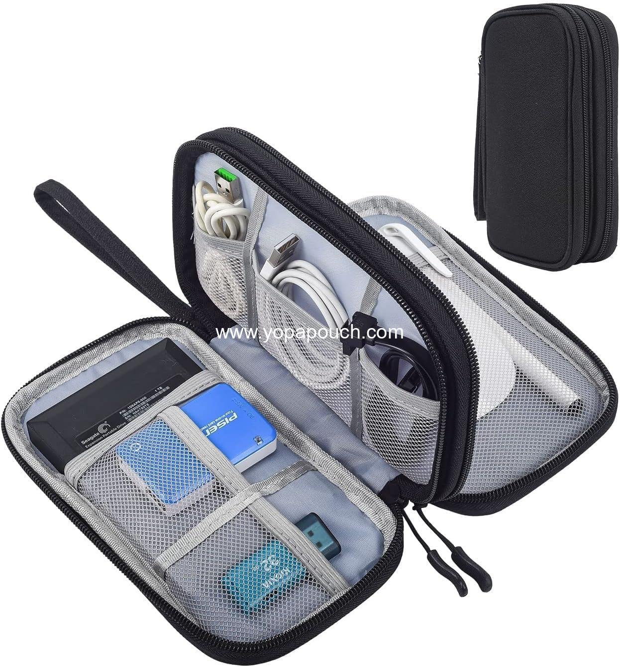 Wholesale Electronics Accessories Organizer Pouch Bag for Travel - Universal Cable, Charger, Phone, and SD Card Organizer Gadget Bag, Factory