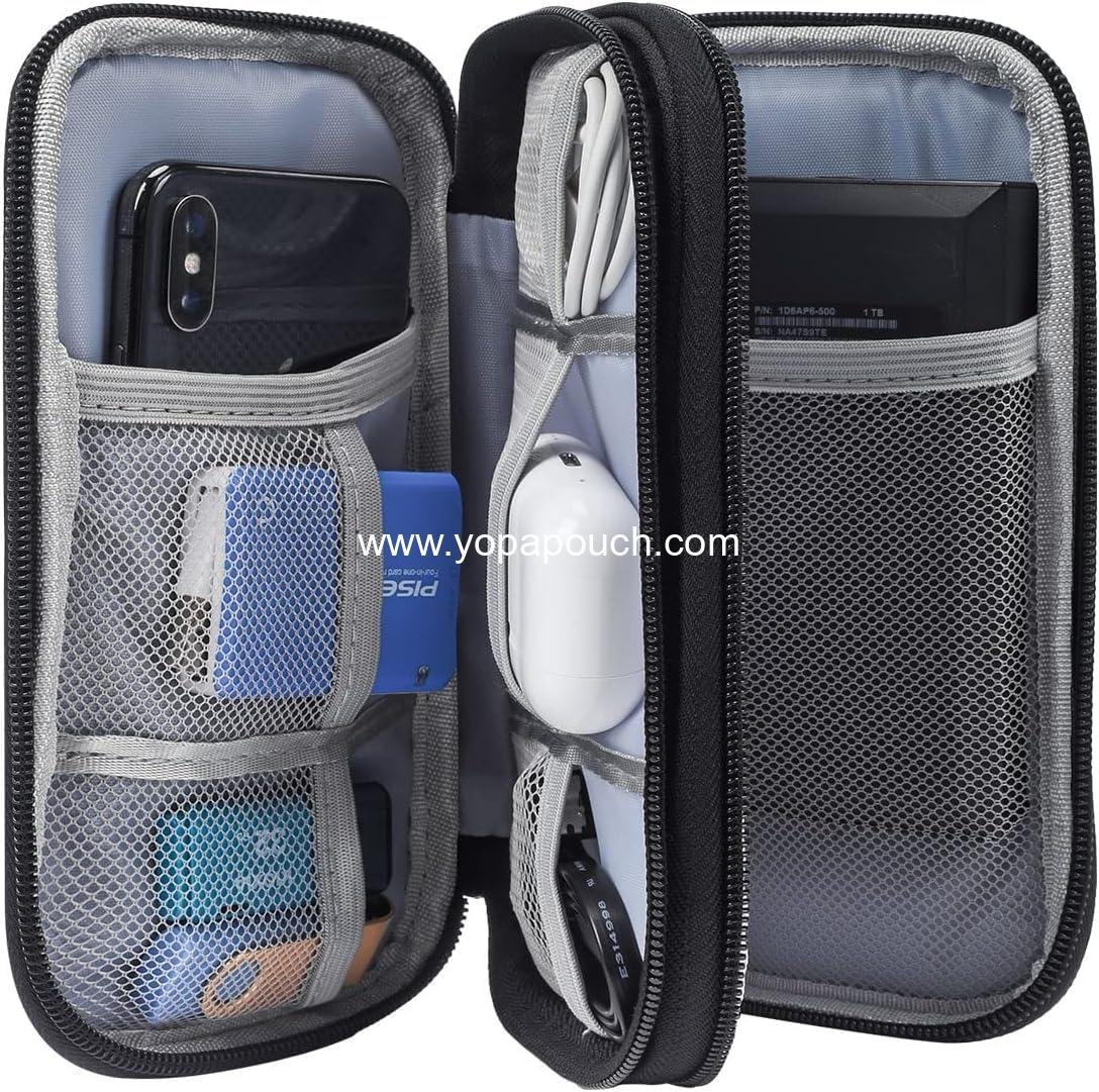 Wholesale Electronics Accessories Organizer Pouch Bag for Travel - Universal Cable, Charger, Phone, and SD Card Organizer Gadget Bag, Factory