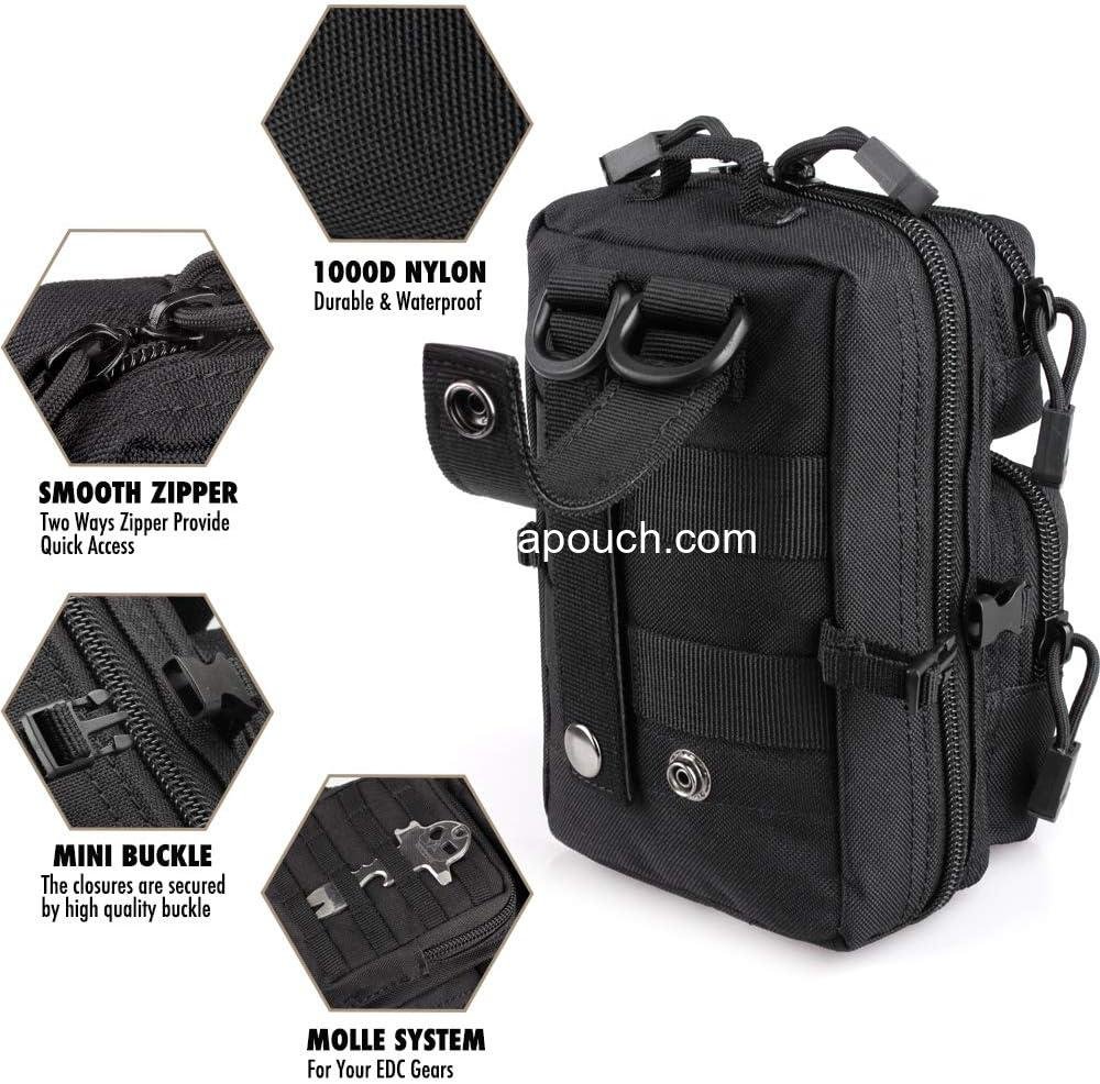 Wholesale Tactical Molle Utility Pouch EDC Tool Mini Waist Pouch Medical IFAK Pack Designed for 3-Day Backpack Manufacturer