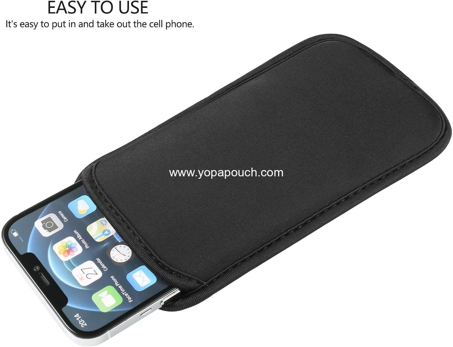 Wholesale Neoprene Cell Phone Sleeve Pouch for Apple iPhone 16 Pro Max, 16 Plus, Galaxy S25 Ultra, S25+, S24 FE, A16, A35, A55, Pixel 9 Pro XL, OnePlus 13, 13R (Large, Fits Slim Case) - Supplier