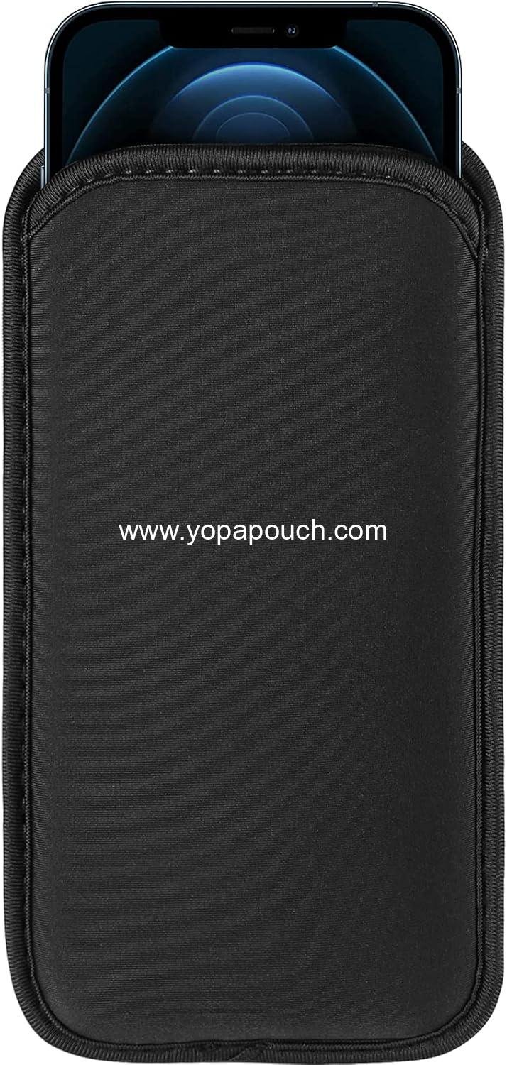 Wholesale Neoprene Cell Phone Sleeve Pouch for Apple iPhone 16 Pro Max, 16 Plus, Galaxy S25 Ultra, S25+, S24 FE, A16, A35, A55, Pixel 9 Pro XL, OnePlus 13, 13R (Large, Fits Slim Case) - Supplier