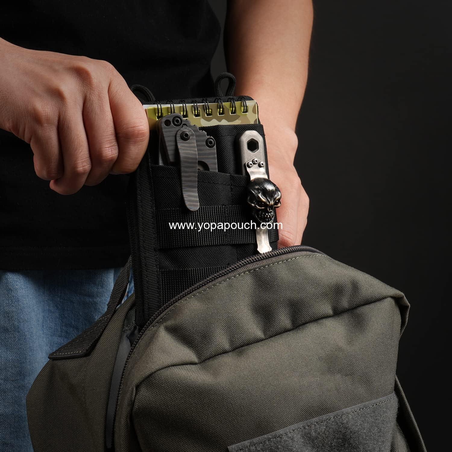 Wholesale EDC Pouch, Pocket Organizer for Men, 3 Slots with 2 Zipper Pockets, Multitool Pouch, Supplier