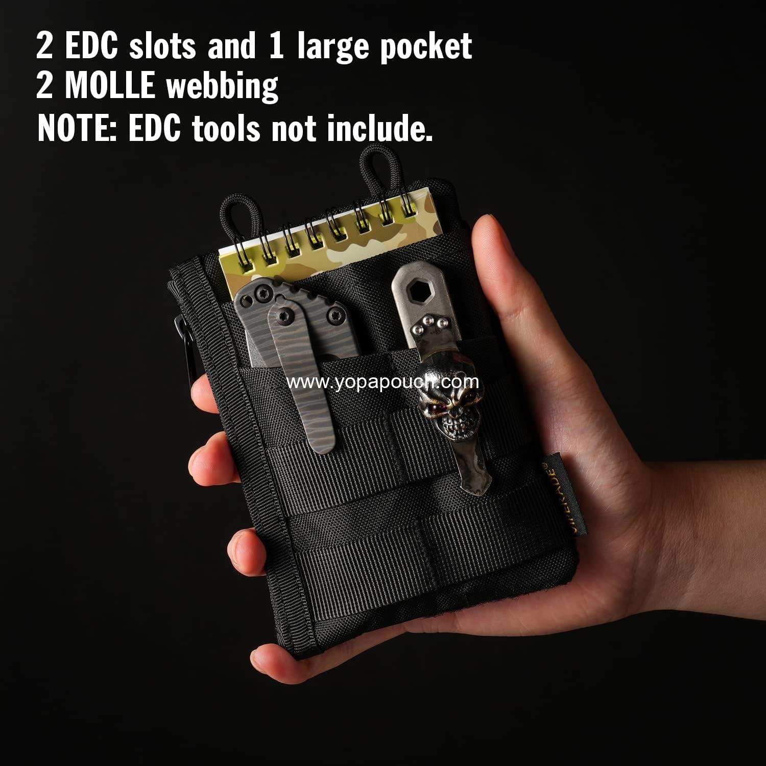 Wholesale EDC Pouch, Pocket Organizer for Men, 3 Slots with 2 Zipper Pockets, Multitool Pouch, Supplier