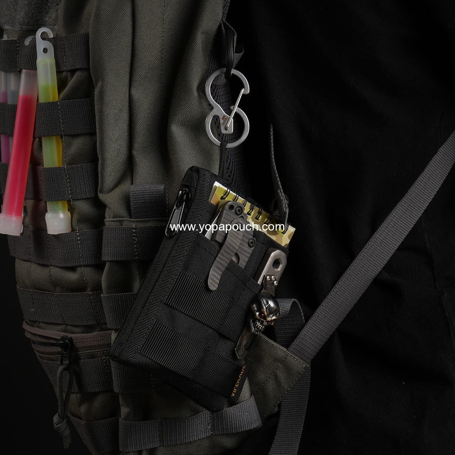 Wholesale EDC Pouch, Pocket Organizer for Men, 3 Slots with 2 Zipper Pockets, Multitool Pouch, Supplier