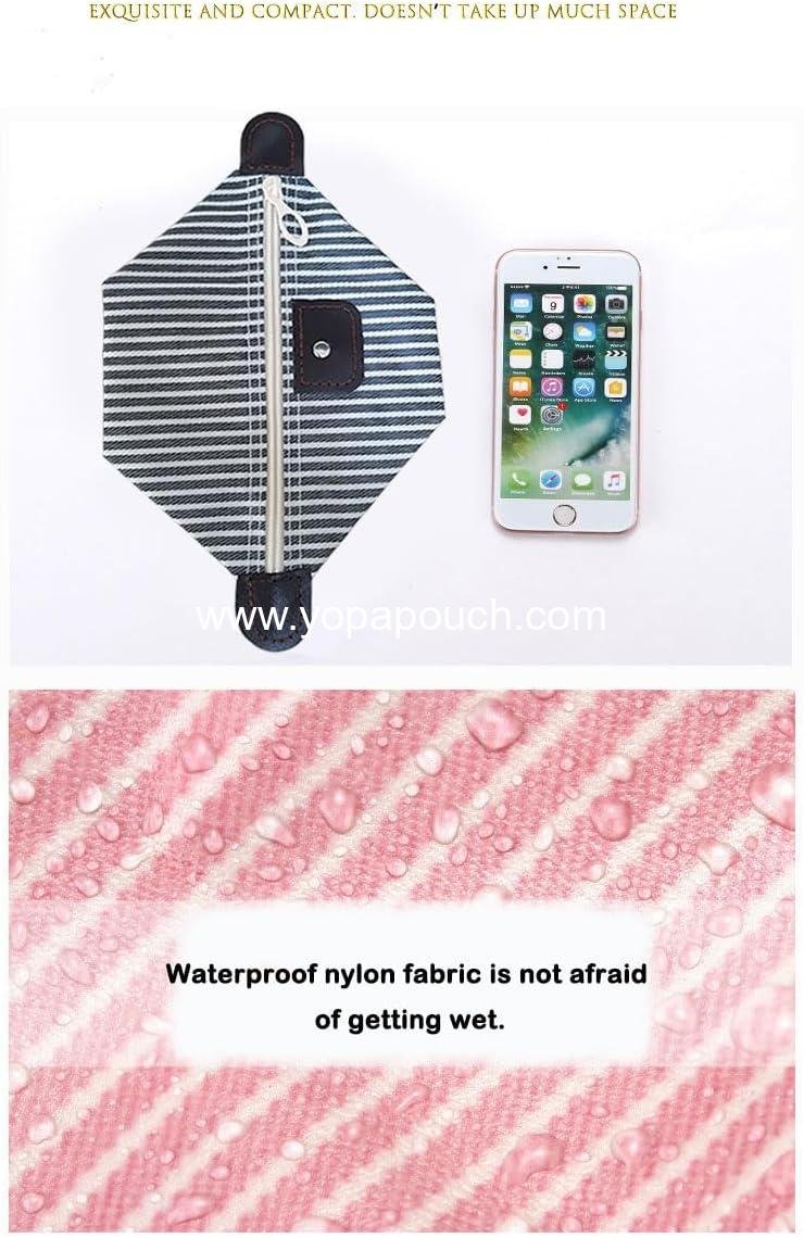 Wholesale Tiny Makeup Bag, 2 Pack Light Pink Travel Cosmetic and Toiletry Bags, Nylon Skin Care Organizer, Preppy Design, Supplier