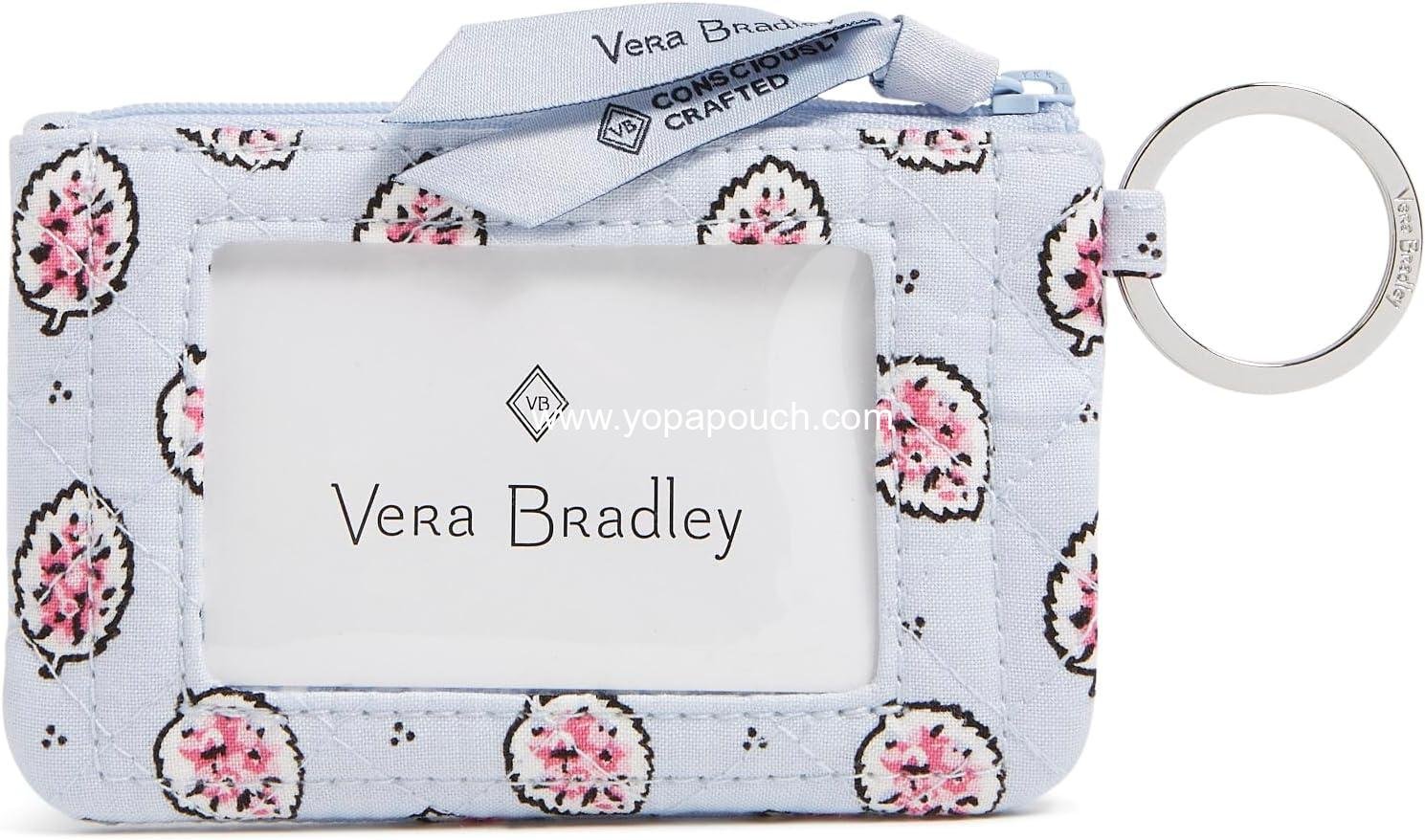 OEM Women's Cotton Zip ID Case Wallet 5