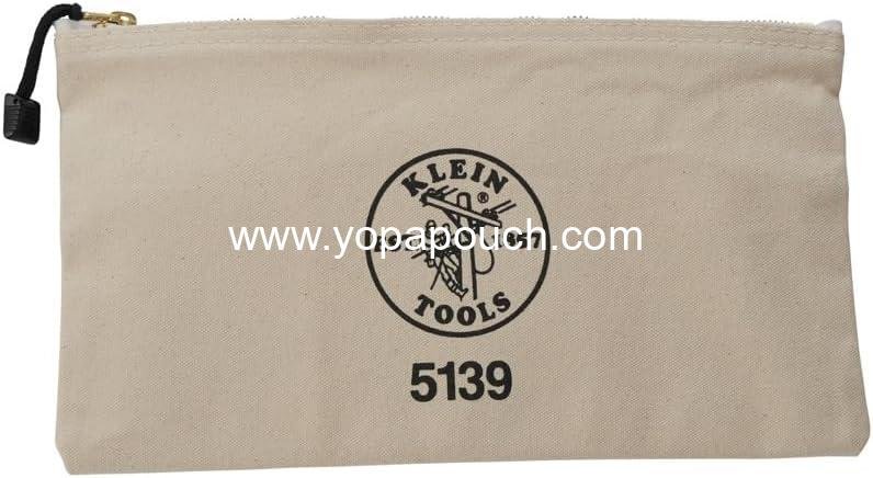 Wholesale Canvas Tool Pouch with Heavy Duty Brass Zipper,  Zipper Bag - Supplier