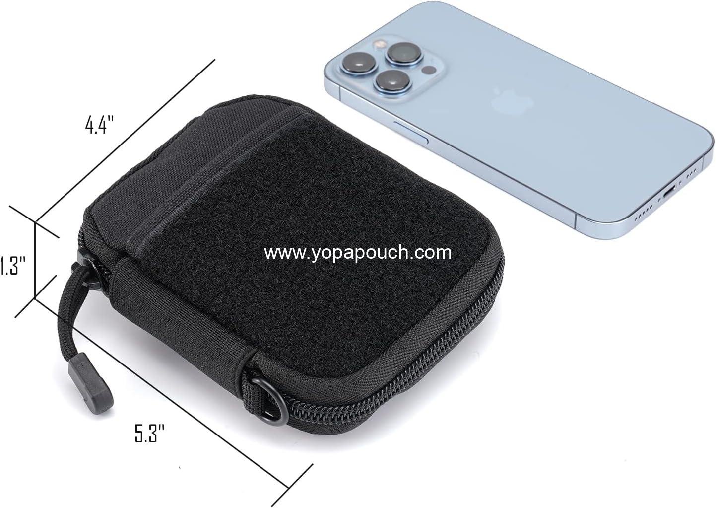 Wholesale Small EDC Pouch Pocket Organizer Mighty Pouch for Men with Patches D-Ring Tool Bag Supplier