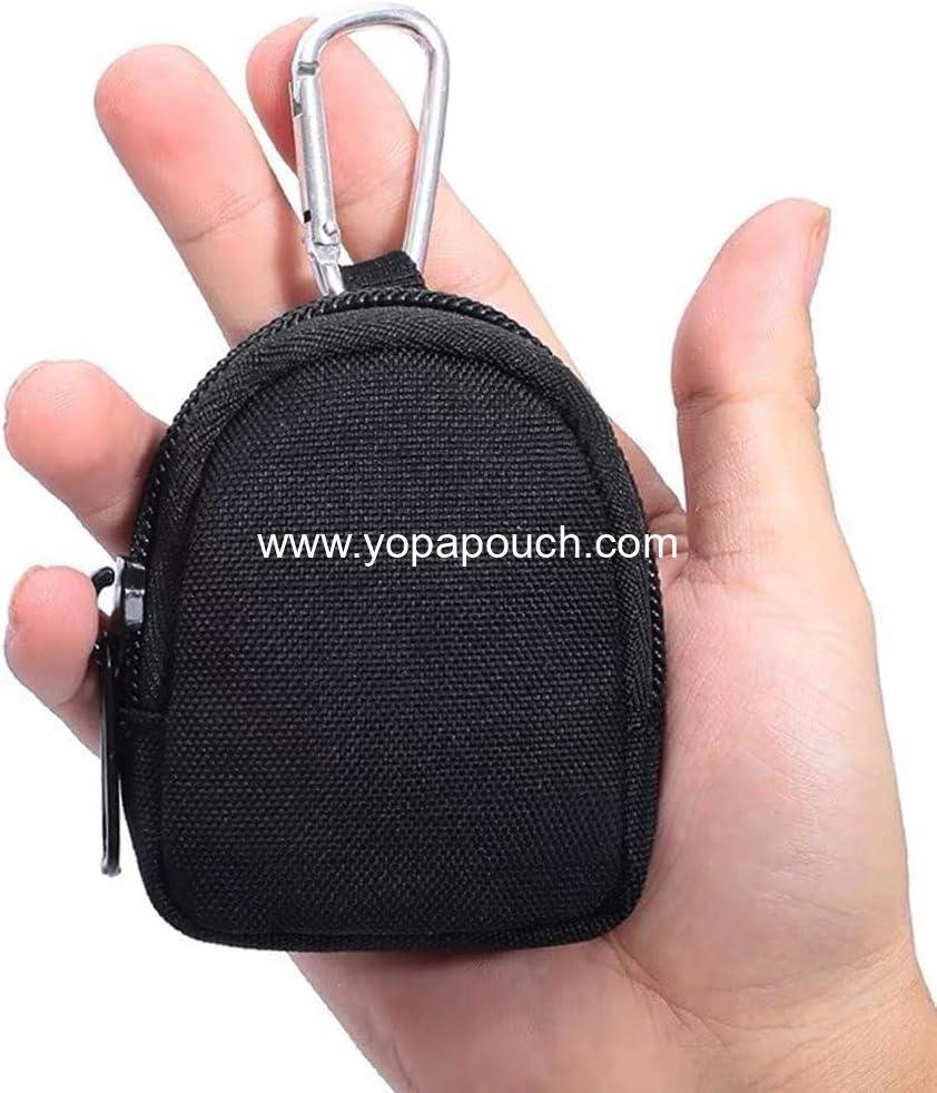 Wholesale Tactical Coin Purse - Military Pocket Keychain Pouch Mini Tool Organizer for Coins, Car Keys, Earphones, Waist Case, and Backpack Accessory (Black - 1 pc) Supplier