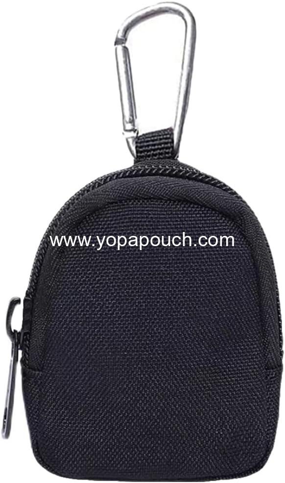 Wholesale Tactical Coin Purse - Military Pocket Keychain Pouch Mini Tool Organizer for Coins, Car Keys, Earphones, Waist Case, and Backpack Accessory (Black - 1 pc) Supplier