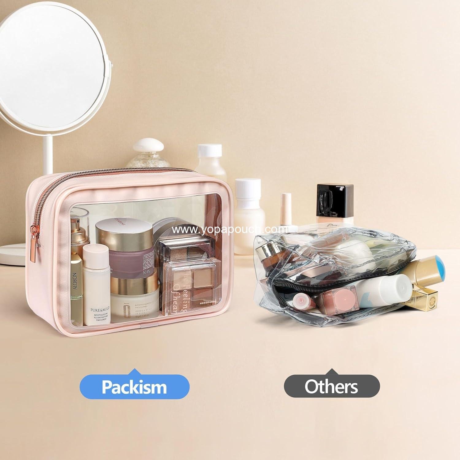 Wholesale TSA Approved Toiletry Bag - Upgraded Color-Edged Clear Makeup Bags for Travel, Versatile Storage Solutions Supplier Wholesale TSA Approved Toiletry Bag - Upgraded Color-Edged Clear Makeup Bags for Travel, Versatile Storage Solutions Supplier