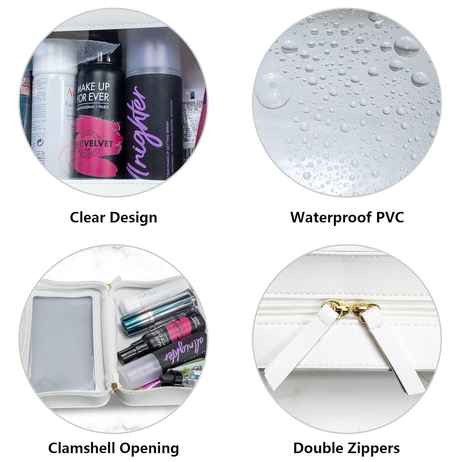 OEM Clear Makeup Bags, TSA Approved Toiletry Bag with Zipper, Clear Makeup Organizer for Carry-on Travel Essentials, Clear Cosmetic Bags for Women Men (C-Beige) Supplier OEM Clear Makeup Bags, TSA Approved Toiletry Bag with Zipper, Clear Makeup Organizer for Carry-on Travel Essentials, Clear Cosmetic Bags for Women Men (C-Beige) Supplier