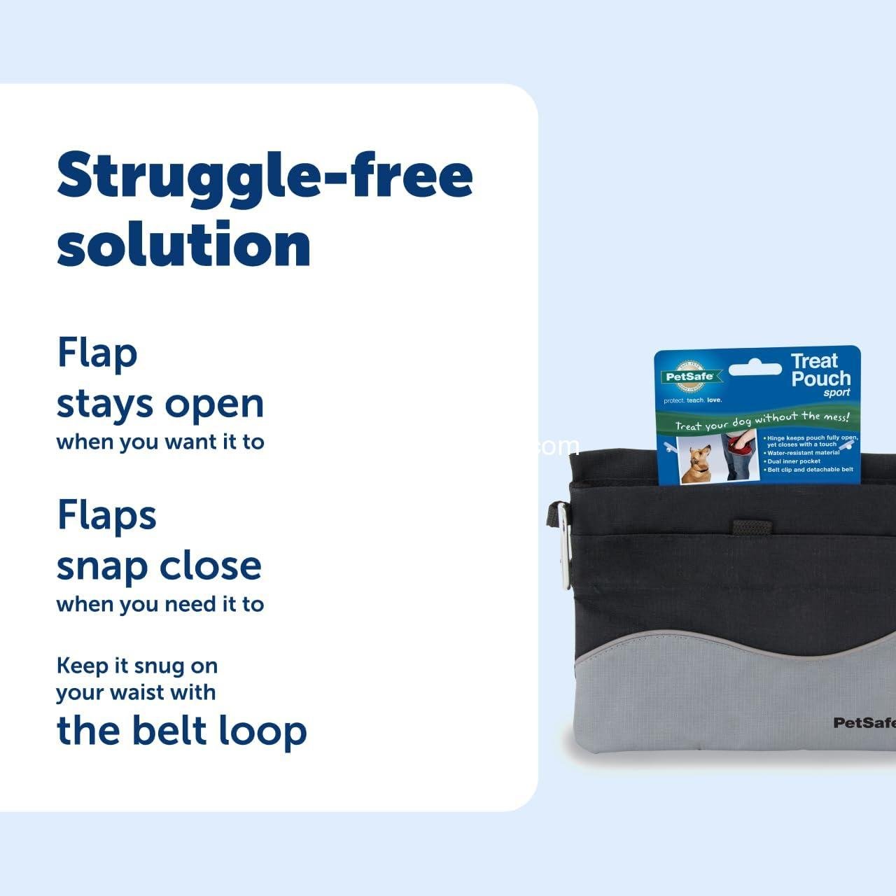 Wholesale Easy Access Waterproof Treat Pouch - Daily Use with Divided Inner Pocket & Front Storage - Adjustable Fit - Standard - Black - Supplier