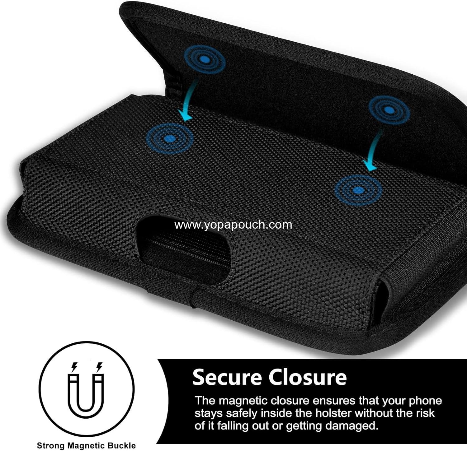 Wholesale Rugged Nylon Holster for iPhone 17, 16, 15, 14, 13, 12 & Pro Models, Galaxy S25, S24, S23, S22, S21 - Cell Phone Belt Holder for Men, Black - Supplier Wholesale Rugged Nylon Holster for iPhone 17, 16, 15, 14, 13, 12 & Pro Models, Galaxy S25, S24, S23, S22, S21 - Cell Phone Belt Holder for Men, Black - Supplier