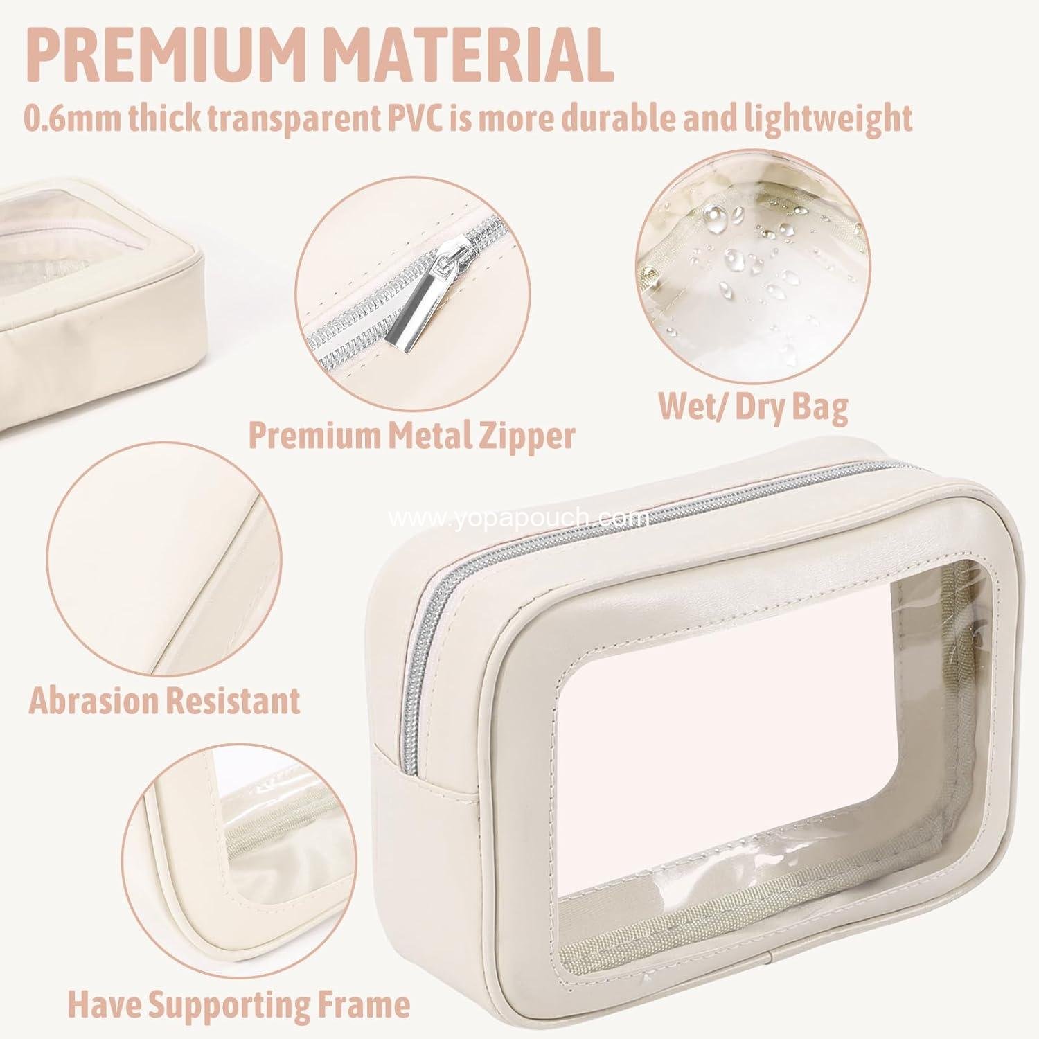 Wholesale 5PCS Diaper Bag Organizer Pouch Set, TSA Approved Clear Waterproof TPU Makeup Bags, Travel Organizer for Women and Kids, Christmas Gift, Supplier