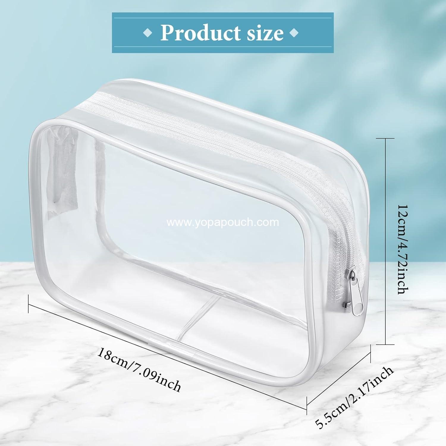 Wholesale 12 Pieces Clear Makeup Bags - Waterproof Cosmetic Storage Pouches with Zipper for Toiletries and Travel (Medium, White) - OEM Supplier Wholesale 12 Pieces Clear Makeup Bags - Waterproof Cosmetic Storage Pouches with Zipper for Toiletries and Travel (Medium, White) - OEM Supplier