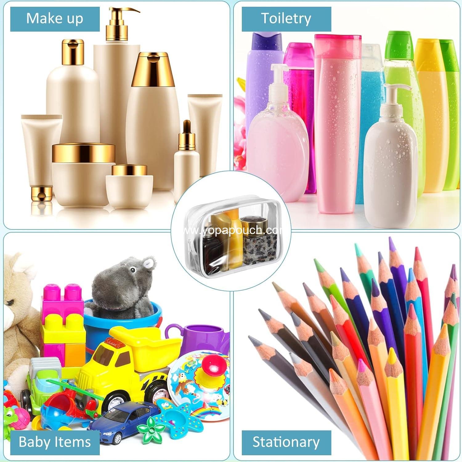 Wholesale 12 Pieces Clear Makeup Bags - Waterproof Cosmetic Storage Pouches with Zipper for Toiletries and Travel (Medium, White) - OEM Supplier Wholesale 12 Pieces Clear Makeup Bags - Waterproof Cosmetic Storage Pouches with Zipper for Toiletries and Travel (Medium, White) - OEM Supplier