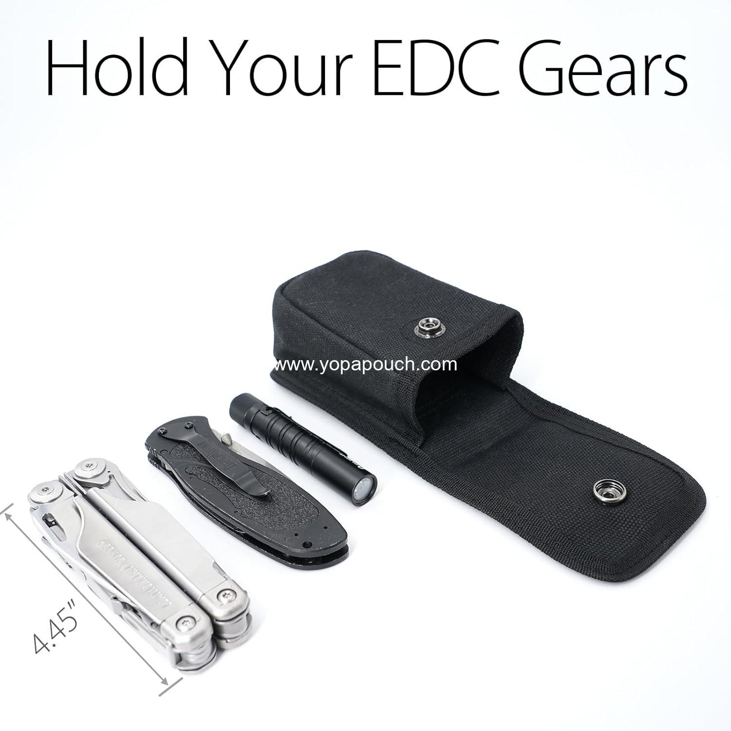 Wholesale Small Compact EDC Belt Pouch for Men and Women with Belt Loop for Hiking, Fishing, Camping, Snap Closure, Classic Waxed Canvas Supplier