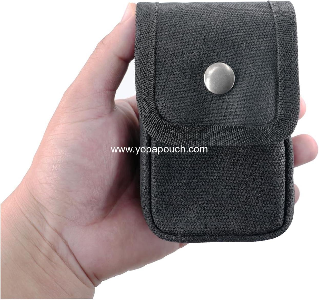 Wholesale Small Compact EDC Belt Pouch for Men and Women with Belt Loop for Hiking, Fishing, Camping, Snap Closure, Classic Waxed Canvas Supplier