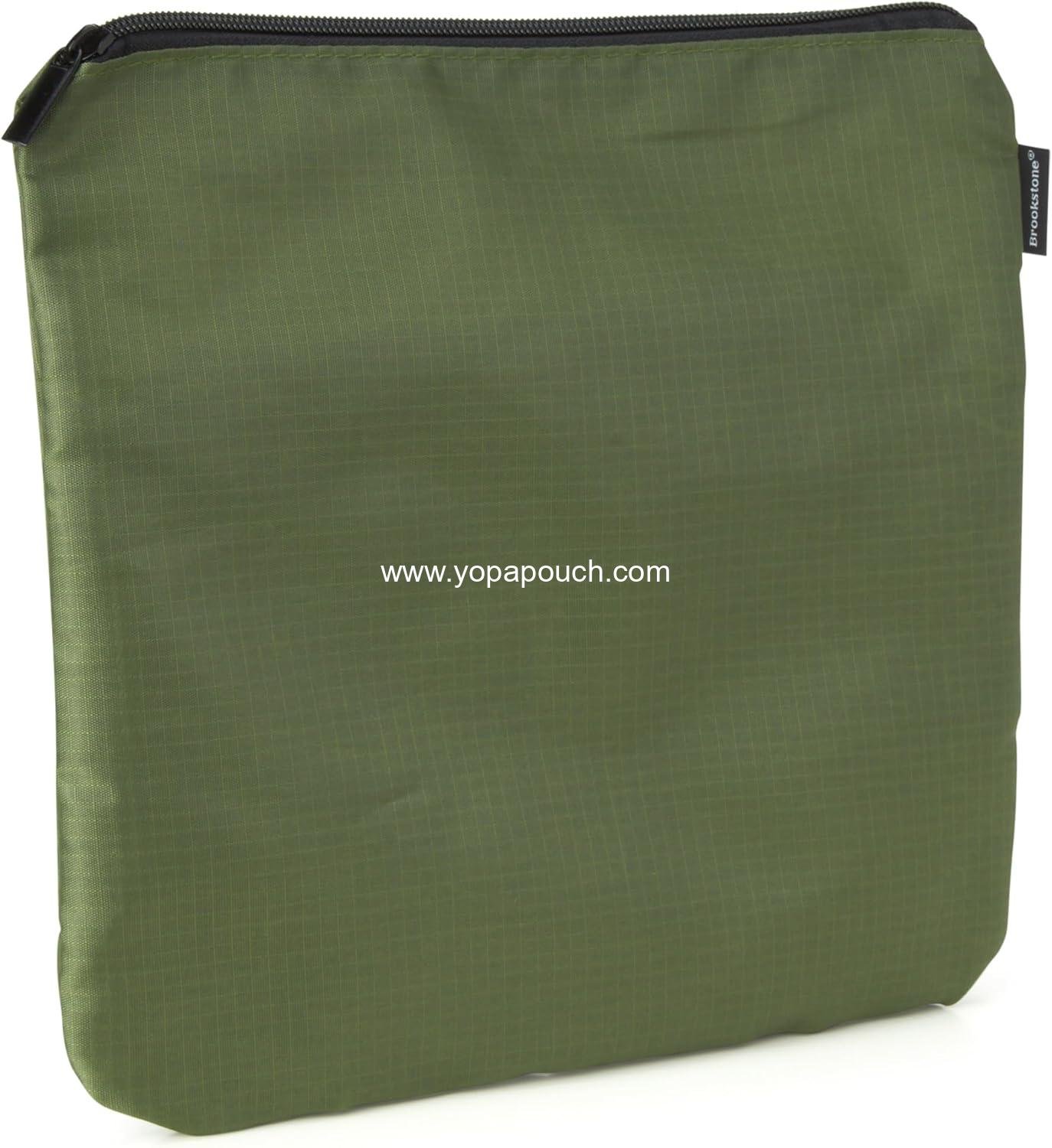 Wholesale 3 Piece Flexible Expandable Zippered Pouch Set - Travel Organizer Bags, One Size, Olive Supplier