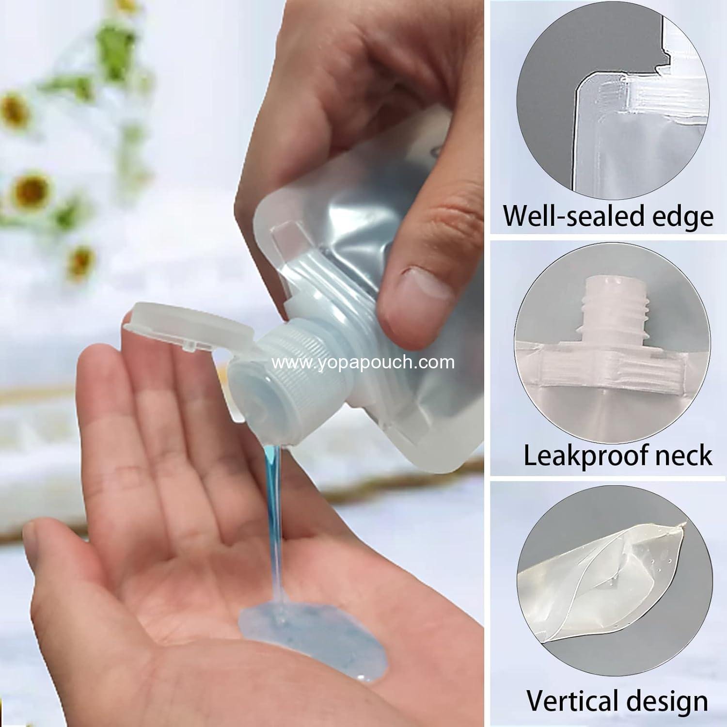 Wholesale 29 PCS Travel Size Refillable Empty Squeeze Pouch TSA Approved Toiletries Liquid Containers Leak Proof Portable Makeup Packing Bags in 30/50/100ml - Supplier