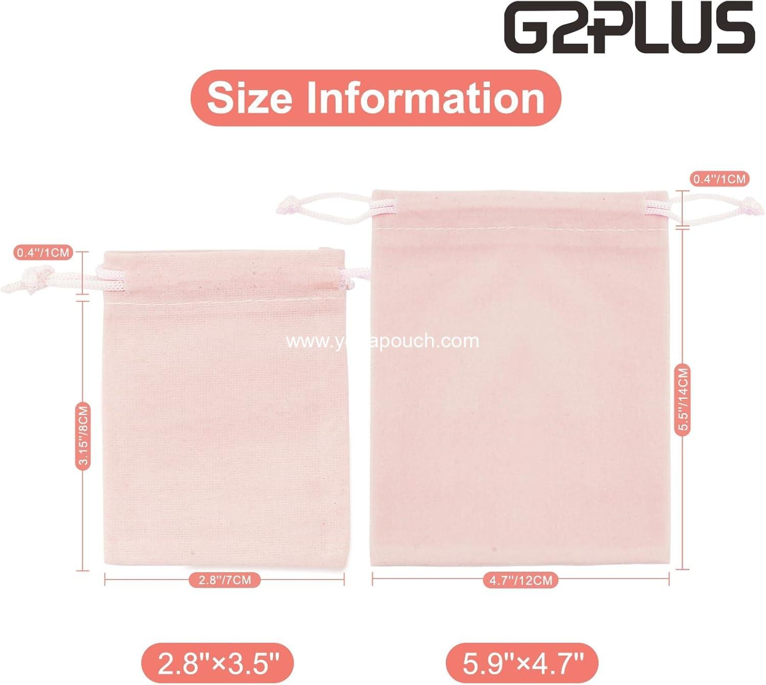 Wholesale Pink Velvet Jewelry Pouches, 20PCS Small Drawstring Gift Bags for Weddings, Parties, Christmas (2.75''x3.54'') - Supplier