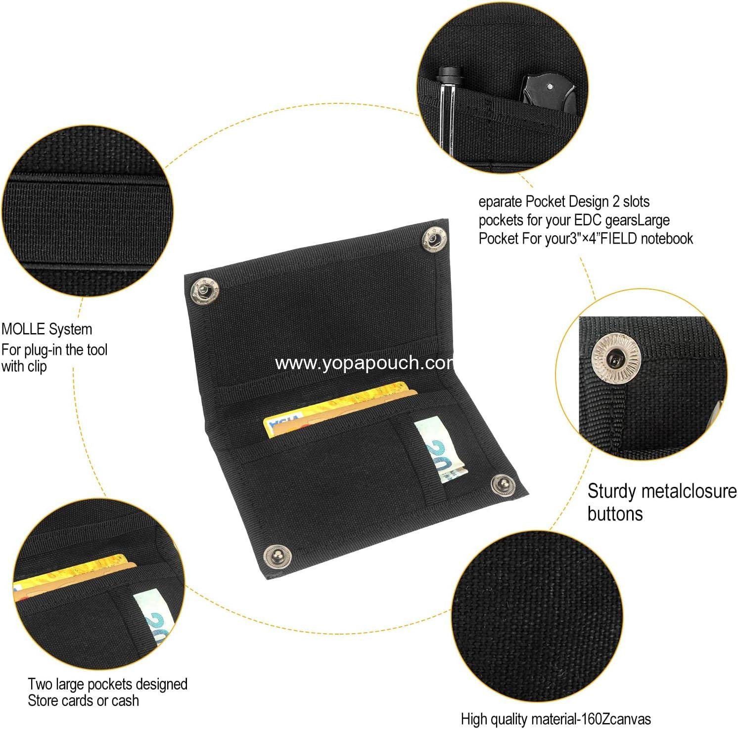 Wholesale EDC Pouch, Organizer for Knife, Flashlight, Tactical Pen, Card - Men's Slim Pocket Organizer for Daily Carry, Factory