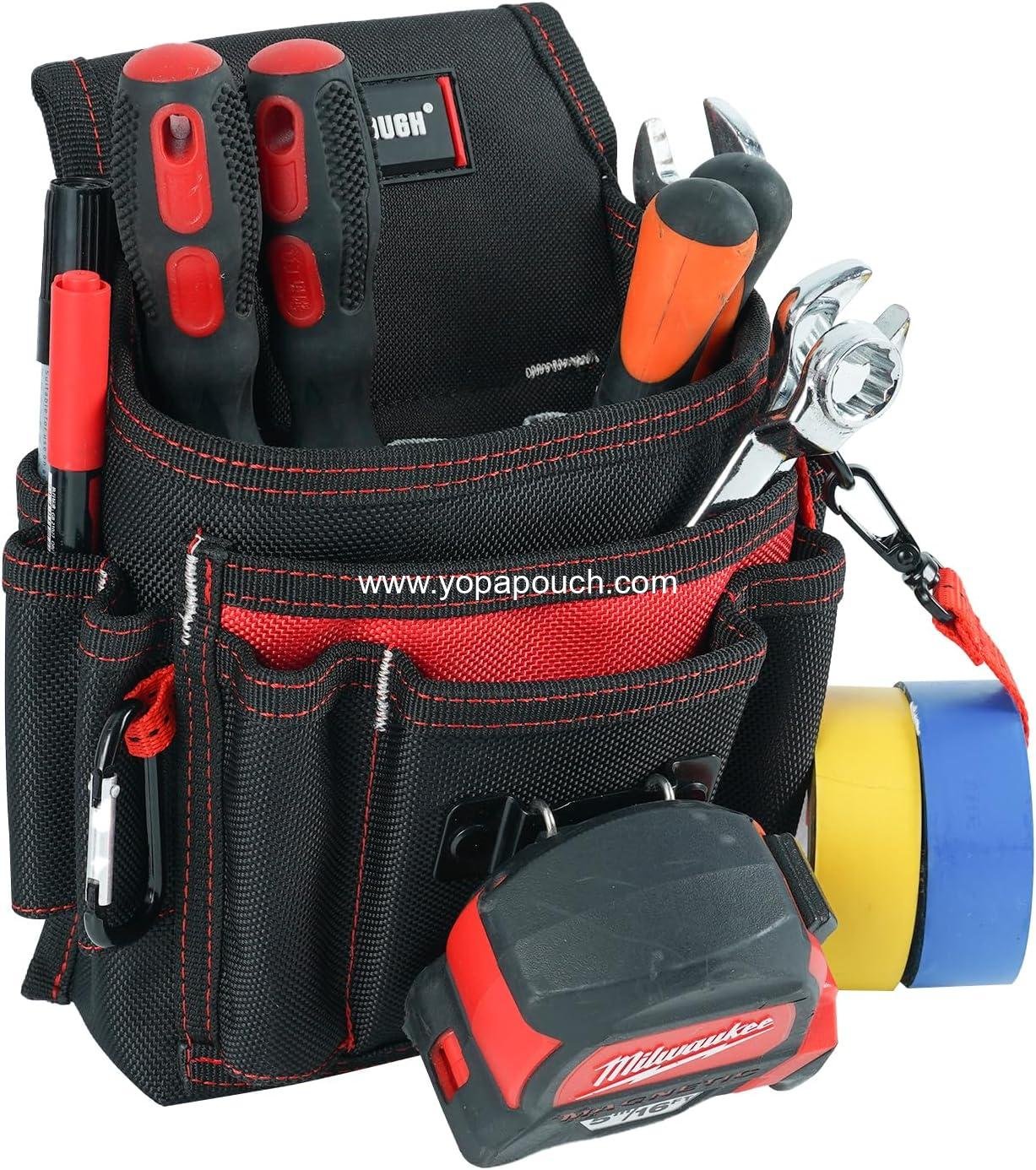 Wholesale Electrician Tool Pouch Lightweight Belt Organizer with Tape Holder & Speed Square Slot for Wiring Construction DIY, 13 Pocket Utility Pouch for HVAC Technicians - Supplier