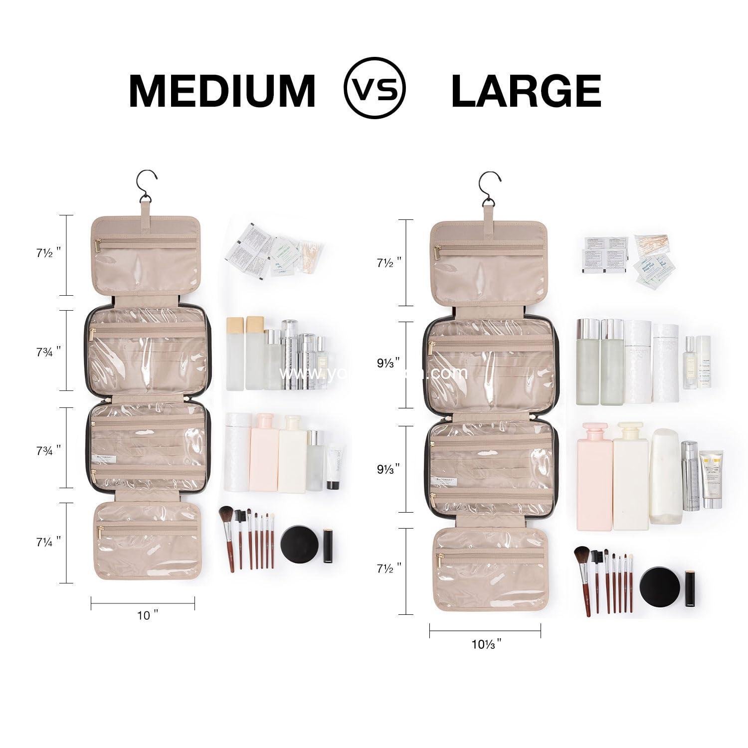 Wholesale Water-resistant Toiletry Bag with Hanging Hook, Travel Organizer for Makeup, Accessories, Shampoo, and Toiletries (Medium) - Supplier