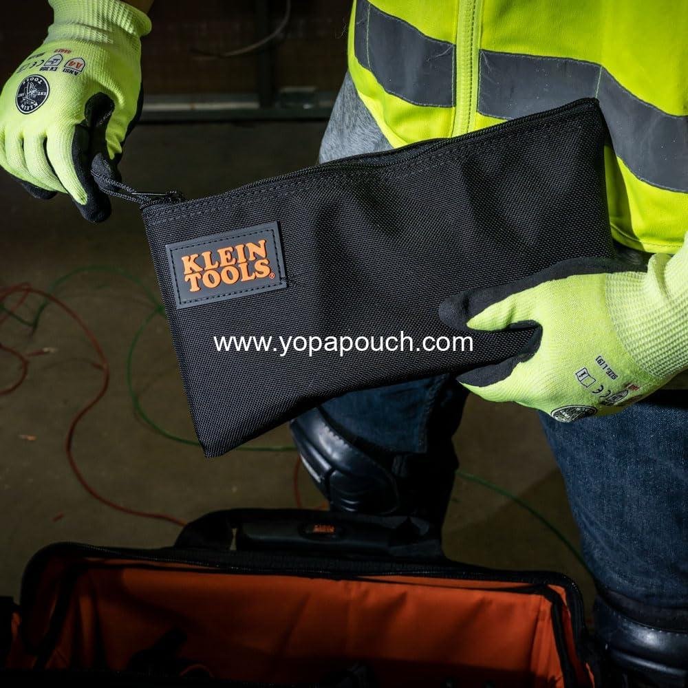 Wholesale Cordura Nylon Tool Pouch Zipper Bag with Heavy-Duty Zipper Close, 12-1/2 Inch, Black Manufacturer