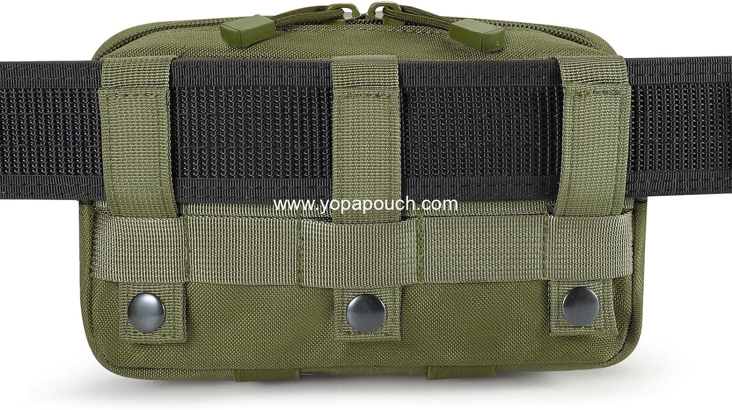 Wholesale Tactical Molle Admin Pouch Utility Laser Cut EDC Tool Bag Horizontal Modular Pouches with US Flag Patch and Keychain Supplier