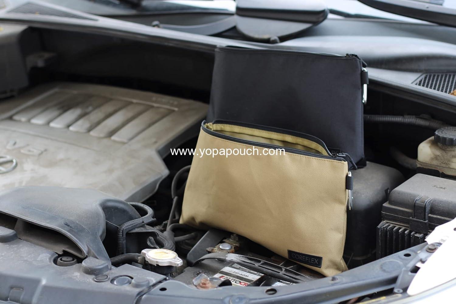 Wholesale Small Tool Pouch Zipper Bag, Multipurpose Storage Pouch, Heavy Duty Flat Bottom Tool Bag with YKK Zipper (3 Pack, Large 12 Inch) - Supplier