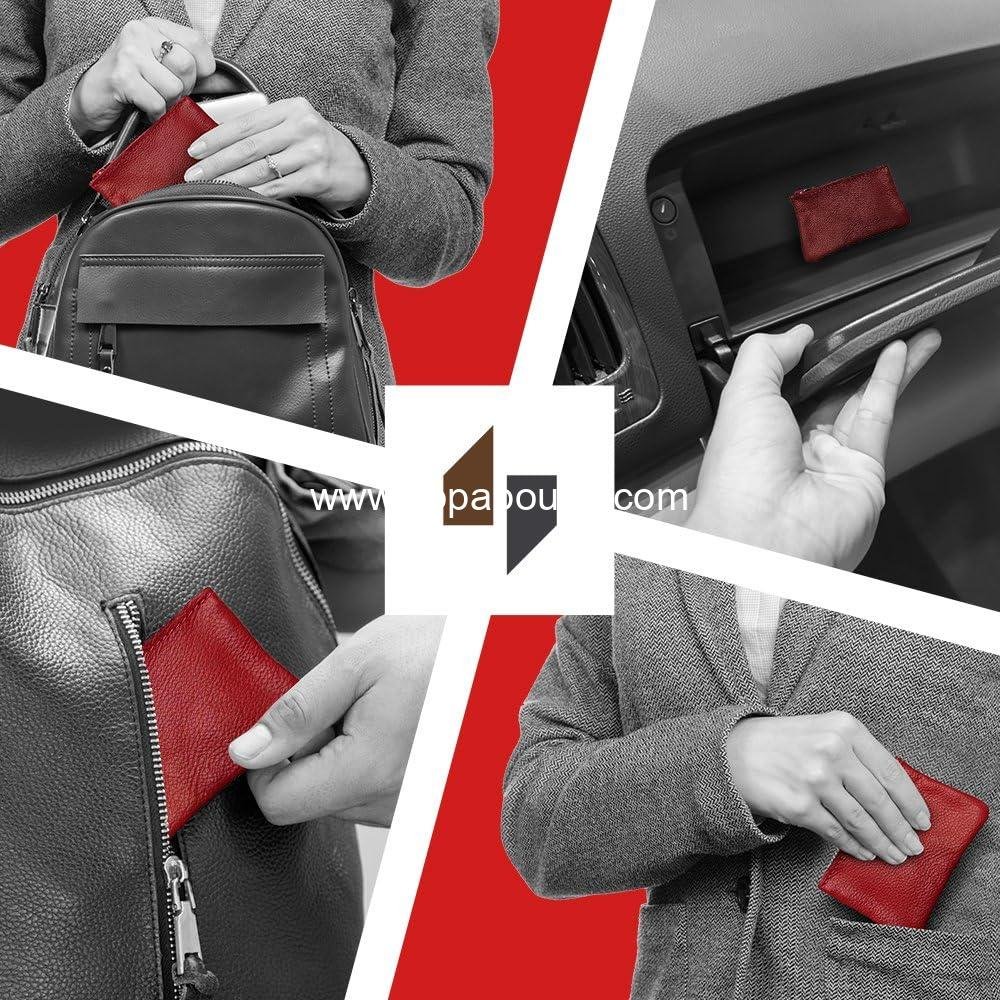 Wholesale Genuine Leather Small Zipper Pouch Coin Purse for Women and Men, 4