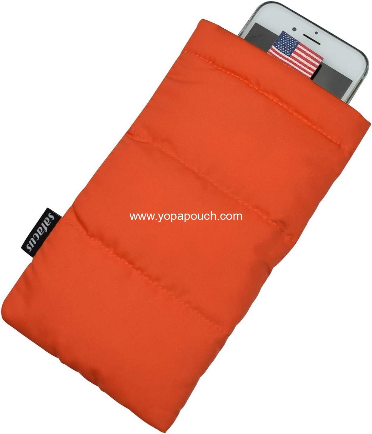 Thermal Phone Case Prevent OVERHEATING in The Sun, Cellphone Pouch for Camping Prevents Freezing, Extends Battery Life, Outdoor Warm Cover Bags for iPhone,Samsung Galaxy Orange