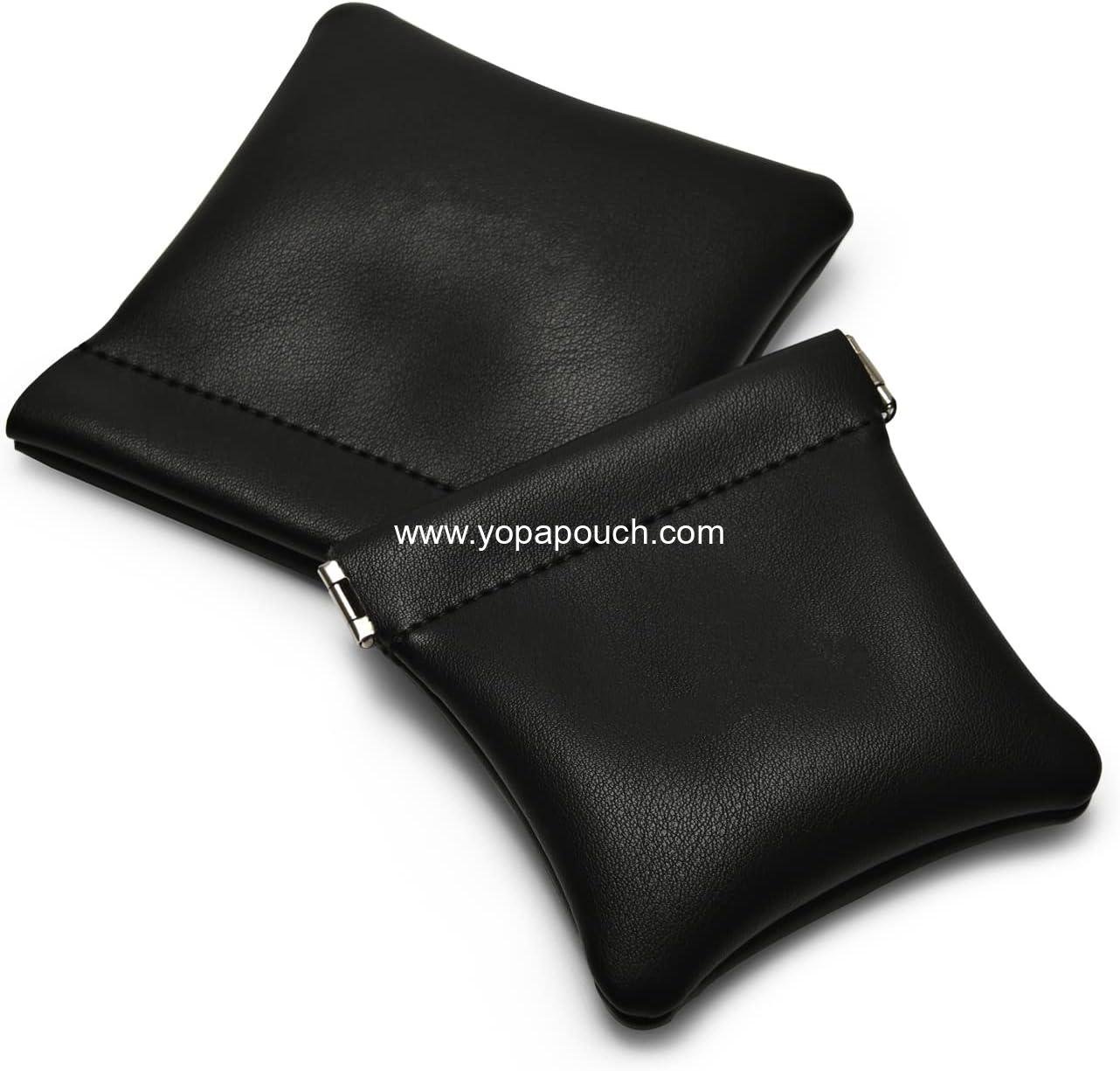 Wholesale PU Leather Jewelry Travel Bag Pouch for Christmas and Wedding Party Favor Gift (S, Black) - Supplier