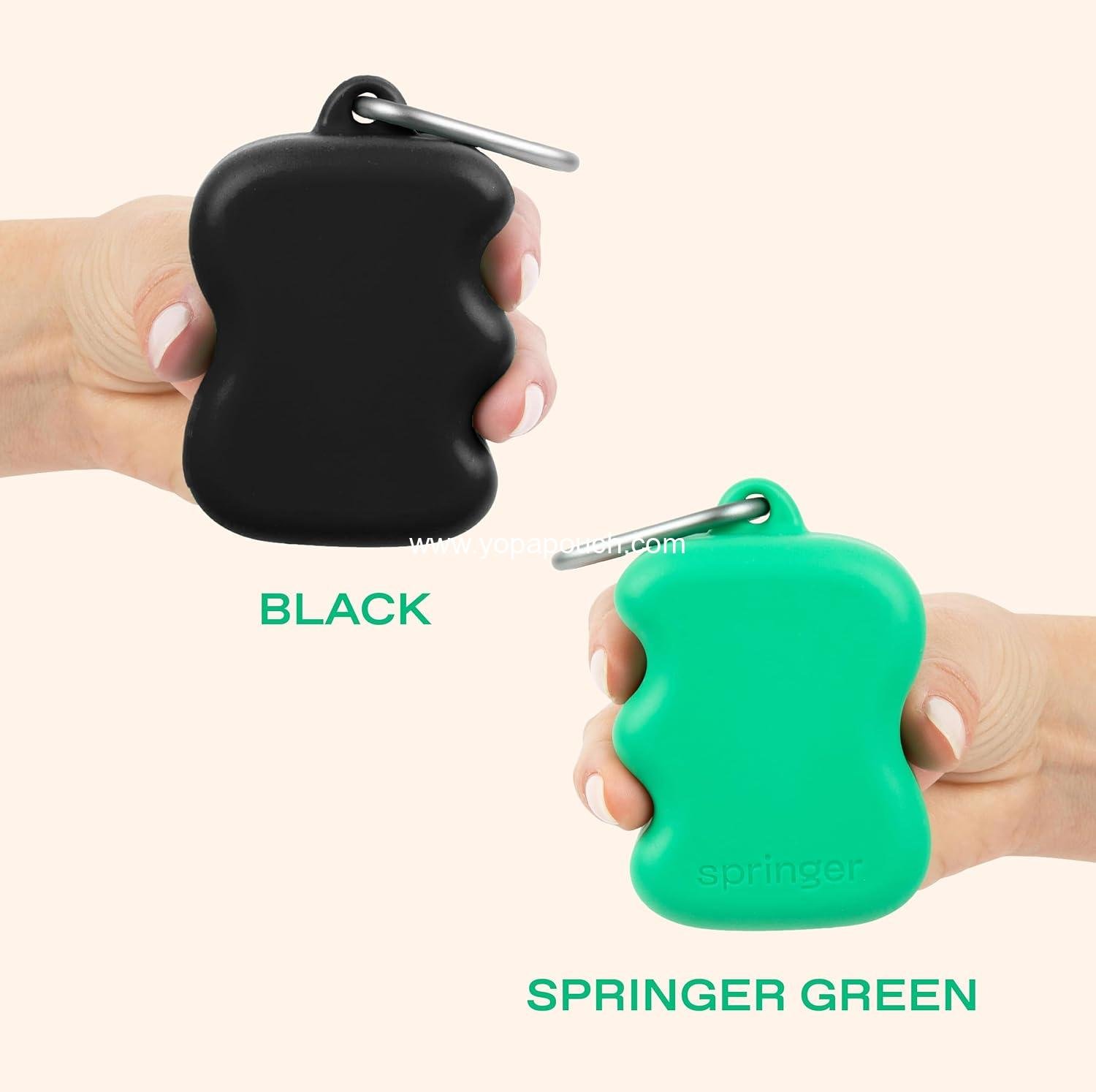 OEM Dog Treat Pouch for Effortless Squeeze Dispensing - Easy-fill Food-Grade Silicone for Pet Training - Includes Carabiner - Black Supplier