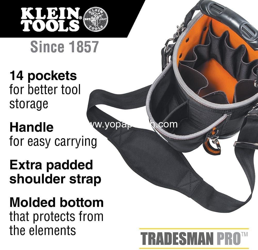 Wholesale Tool Bag with Shoulder Strap, 14 Pockets for Tool Storage, Fits Long Screwdrivers - Supplier