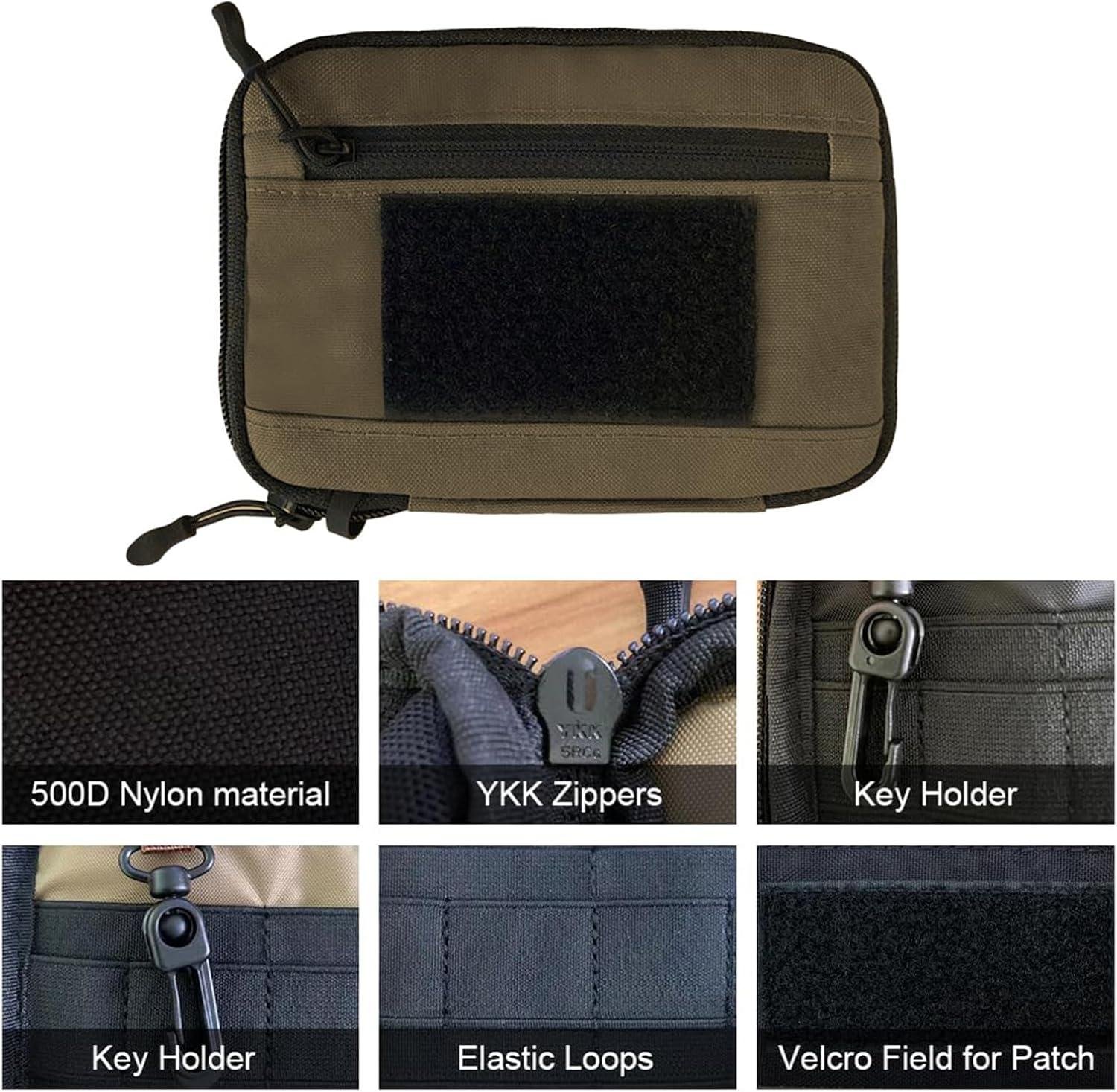Wholesale EDC Pouch Organizer - Small Tool Pouch for Electronics, Cables, Flashlights - YKK Zippers, Weatherproof 500D Nylon - ODM Supplier Wholesale EDC Pouch Organizer - Small Tool Pouch for Electronics, Cables, Flashlights - YKK Zippers, Weatherproof 500D Nylon - ODM Supplier
