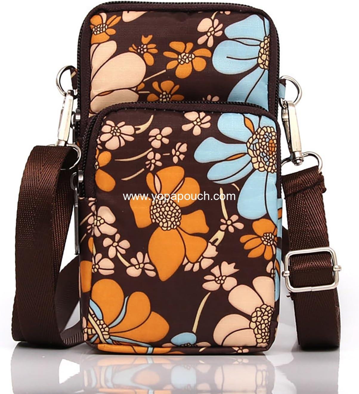 Crossbody Phone Bag for Women, Small Multiple Pockets Shoulder Bags Mini Cell Phone Wallet Purses for Travel Shopping Pouch