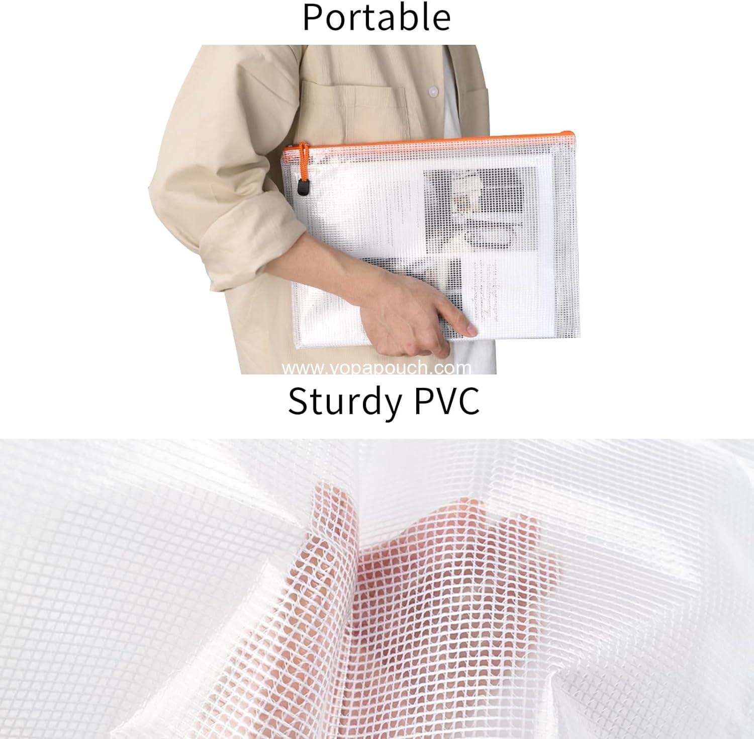 Wholesale 36pcs Mesh Zipper Pouch Bags A4 Size Board Game Storage for Organizing, Plastic Zipper Pouches in 11 Colors, Letter Size Puzzle Storage and Office Supplies Supplier